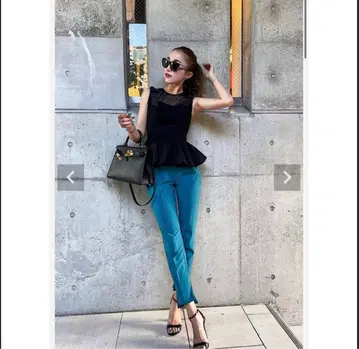 셰리에 sheller 스텝 zip 테이퍼드 팬츠