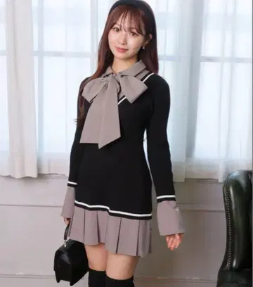 [ 최저가 ] 립 서비스 셔츠 도킹 플리츠 원피스