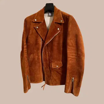 Influence 스웨이드 라이더스 자켓 브라운 루이스레더 가죽