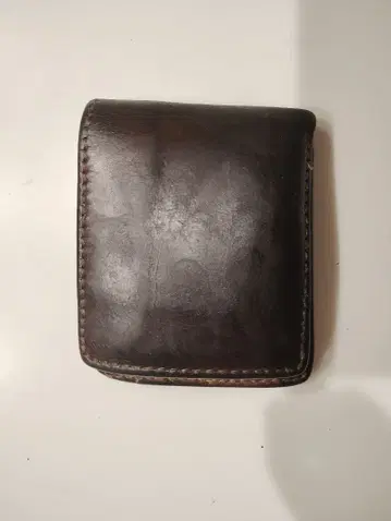 SAAD 다크 브라운 가죽 접이식 지갑 사드 가죽 아메카지 네이티브