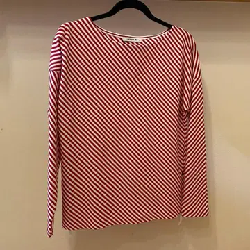 [ 미사용품 ] 라코스테 보트넥 보더 티셔츠