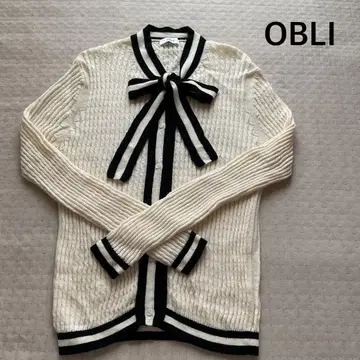 [ OBLI ] 오블리 보타이 가디건