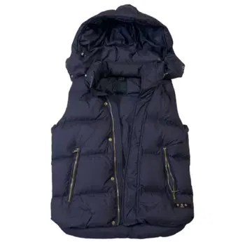 타트라스 다운 베스트 네이비 컬러 페더 폴란드 후드 탈부착 가능