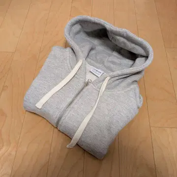 새상품급 자라 풀 집업 후드티 M 사이즈 그레이
