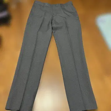 URBAN SETTER 그레이 와이드 레그 슬랙스