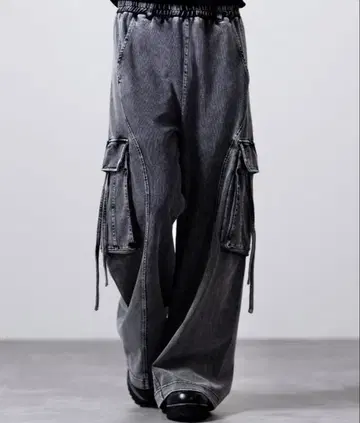 [ CLEL ] 헤비 웨이트 빈티지 디자인 카고 팬츠