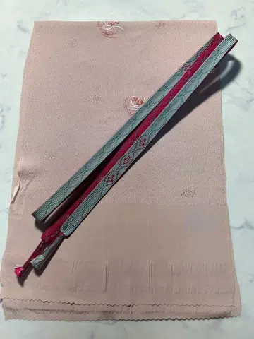 고급 평 허리띠 고급 오비 장식 천 세트 75