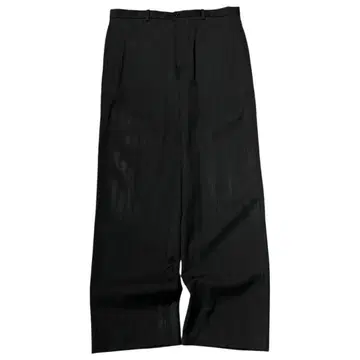 GIORGIO ARMANI 블랙 스트라이프 와이드 슬랙스