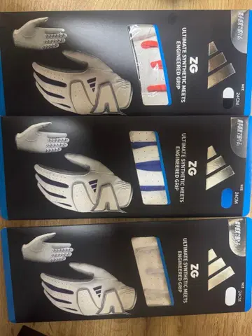 아디다스 ZG 골프 그로브 L 사이즈 화이트/레드