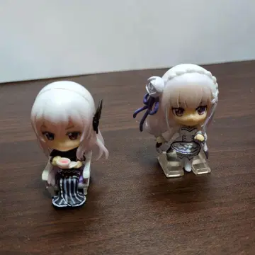 미니어처 피규어 2체 세트 에밀리아 에키드나