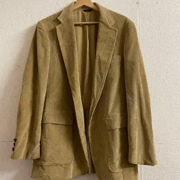 Tailored Classics 베이지 코듀로이 테일러드 자켓