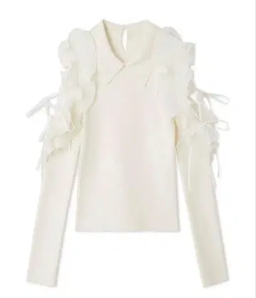 SNIDEL 이번 시즌 신상 플리츠 프릴 니트 풀오버