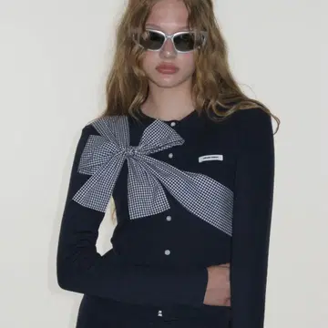 CRANK 리본 가디건