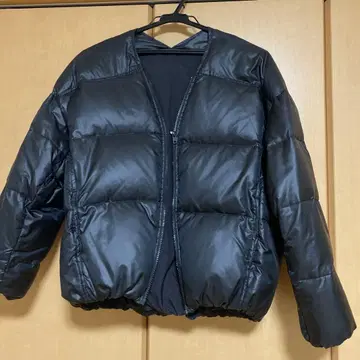 블랙 다운 자켓