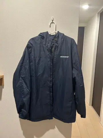 MUMMUT 후드 부착 나일론 자켓 네이비