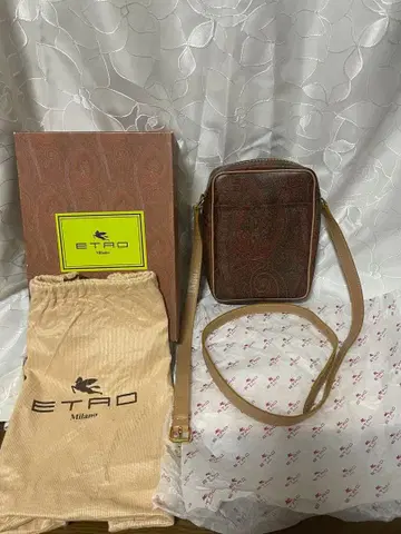 ETRO 브라운 숄더백 소형 새상품급