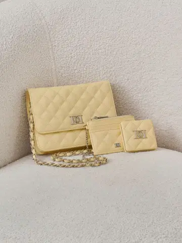 DD 로고 퀼팅 트래블 세트 3종 세트