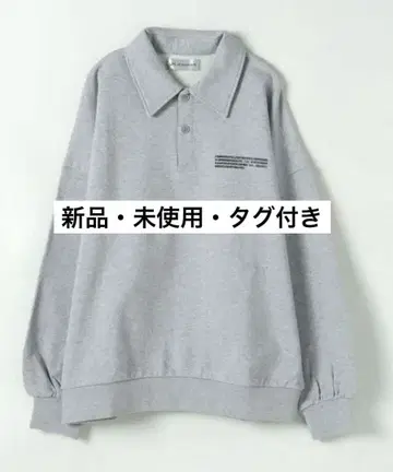 [ 최종 가격 ] JEANASIS 지나시스 레터 프린트 맨투맨 폴로