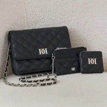 darich 다리치 DD 로고 퀼팅 트래블 세트 블랙 BLK