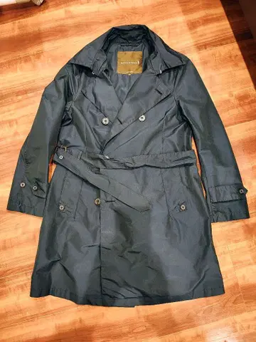 매킨토시 Macintosh 네이비 트렌치코트 허리 벨트 포함