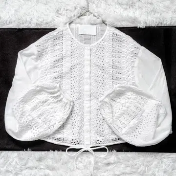 23SS 마르렛 SVENSKA TOP 정가 8만엔 블라우스 레이스 S