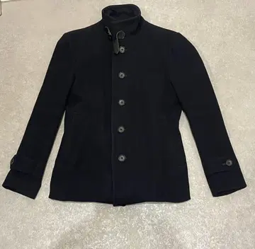 네이비 스탠드 카라 코트 남성용 S 사이즈 MENS 네이비