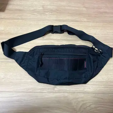 블랙 바디백 웨스트 파우치