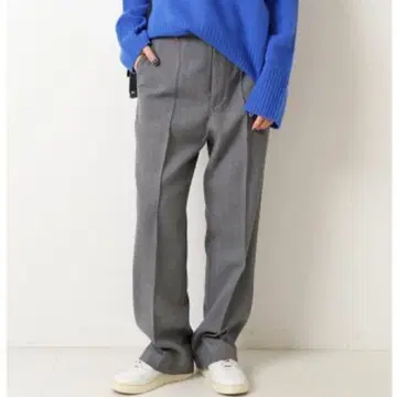 스픽 앤 스팬 하이브리드 더블 크로스 스트레이트 팬츠 36 그레이