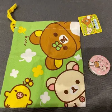 산엑스 리락쿠마 복조리 압축 타월 헤이세이 초기 레트로 상품