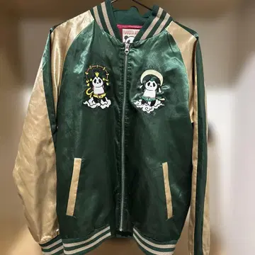 Pandista Japan 팬더 자수 바시티 자켓