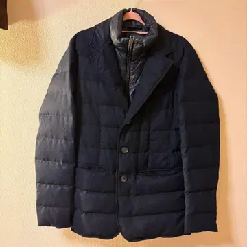Herno 네이비 다운 자켓