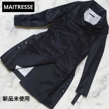 [ 미사용 새상품 ] MAITRESSE 블랙 롱 코트 스프링 코트 M