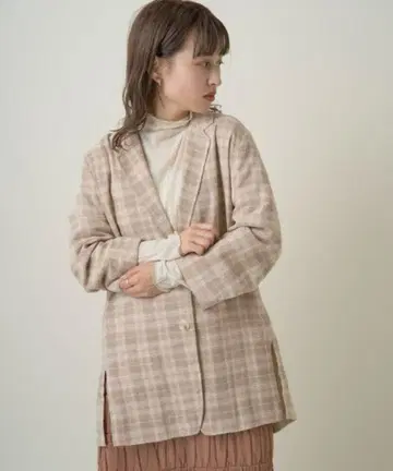 카스타네 Kastane 체크 자카드 자켓 여성용 FREE