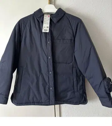 UNIQLO 아냐 힌드마치 팝 테크 셔츠 자켓 네이비 S