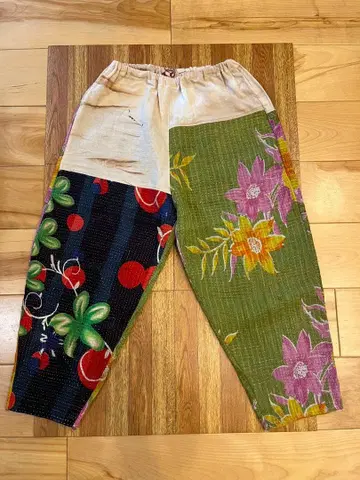 팬츠 바지 자수