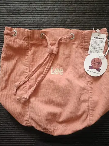 택 포함 새상품! Lee 코듀로이 복조리 숄더 핑크