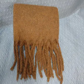 브라운 프린지 머플러