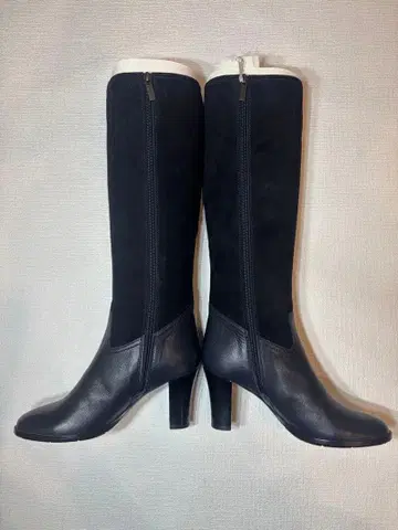 트루사르디 스웨이드 가죽 롱 부츠