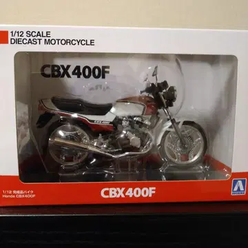 AOSHIMA 혼다 CBX400F 빨간색/화이트 1/12 완성품 바이크