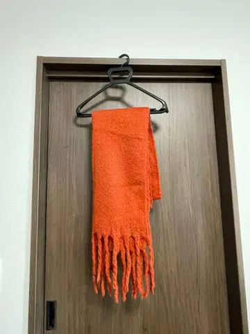 오렌지 볼륨 복슬복슬 머플러