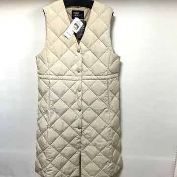 새상품 TAION x LIMONTA 퀼팅 다운 V넥 롱 베스트