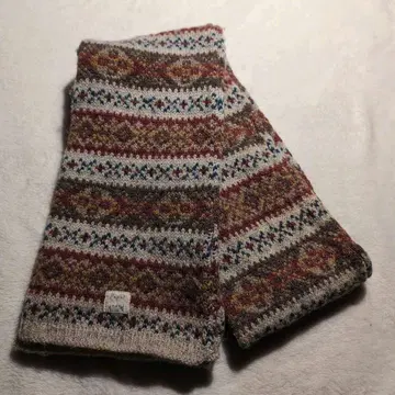 새상품급 파파스 셰틀랜드 울 머플러 스코틀랜드제