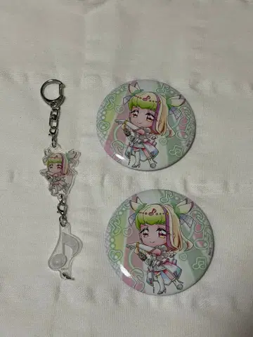 큐어즈 큔 캔뱃지 연결 아크릴 키링