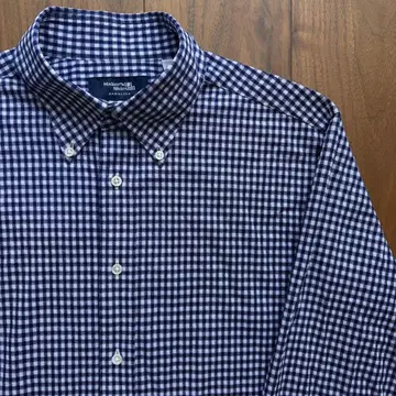 가마쿠라 셔츠 easy care knit palpa 버튼 다운 체크 L