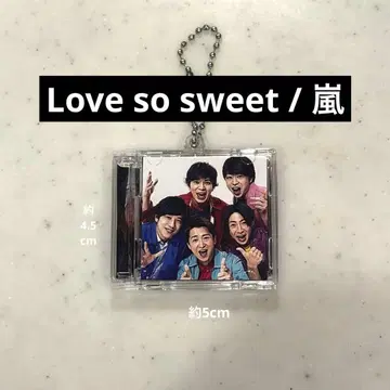 아라시 Love so sweet 음악 키링 CD
