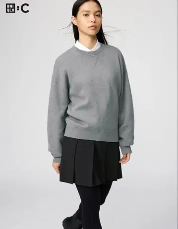 UNIQLO:C 스무스 코튼 크루넥 스웨터