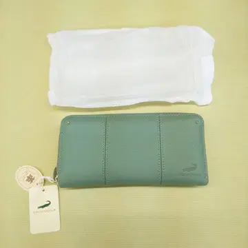 CROCODILE 천연 가죽 라운드 장지갑 미사용품