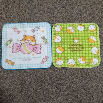 헤이세이 레트로 햄스터 햄짱 손수건 타월 세트