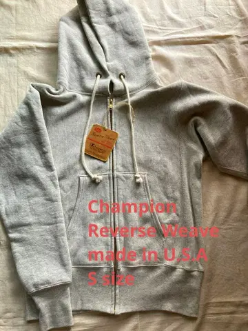 Champion 리버스 위브 빨간색 단색 택