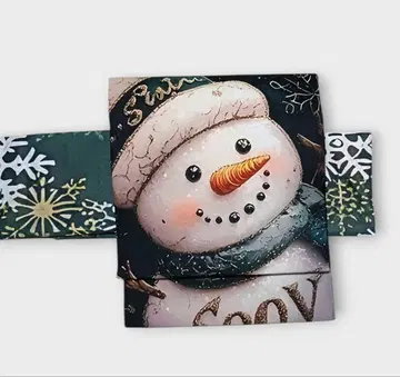 크리스마스! 나고야 오비 스노우맨 눈 달마 짙은 그린